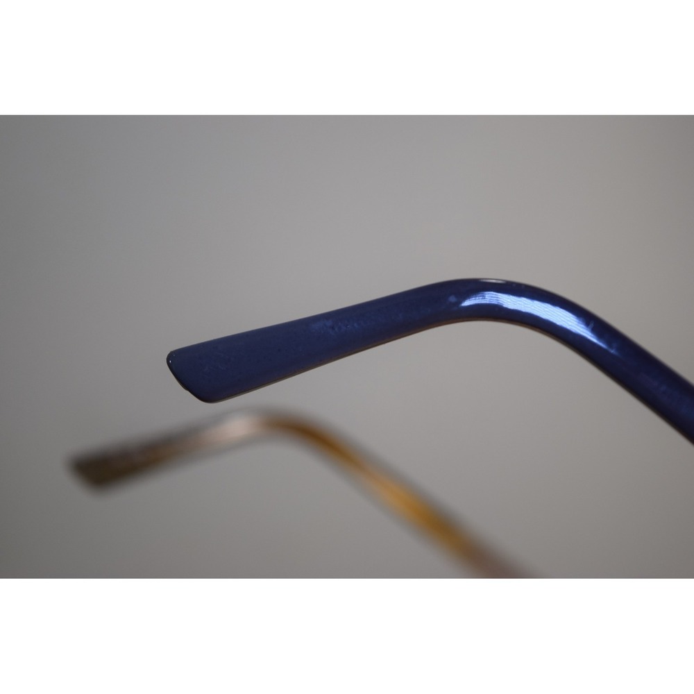 Rare Agame Agape 1001 Brushed Metal Half Rim Eyeglasses Japan Made - Picture 12 of 15
